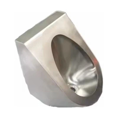 Urinario de acero inoxidable montado en la pared