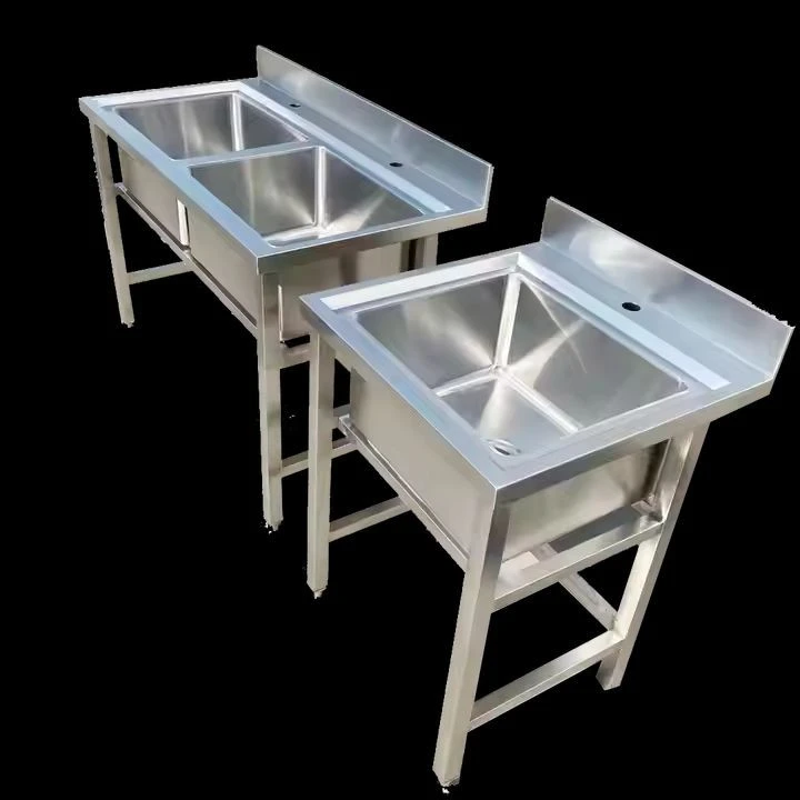 Best price Stainless Steel Sink Cabinet With Backsplash